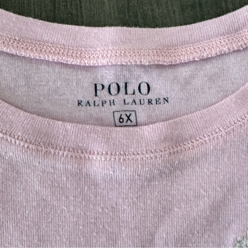 Polo Ralph Lauren girls bear logo blue pink Tshirt bundle set lot size 6